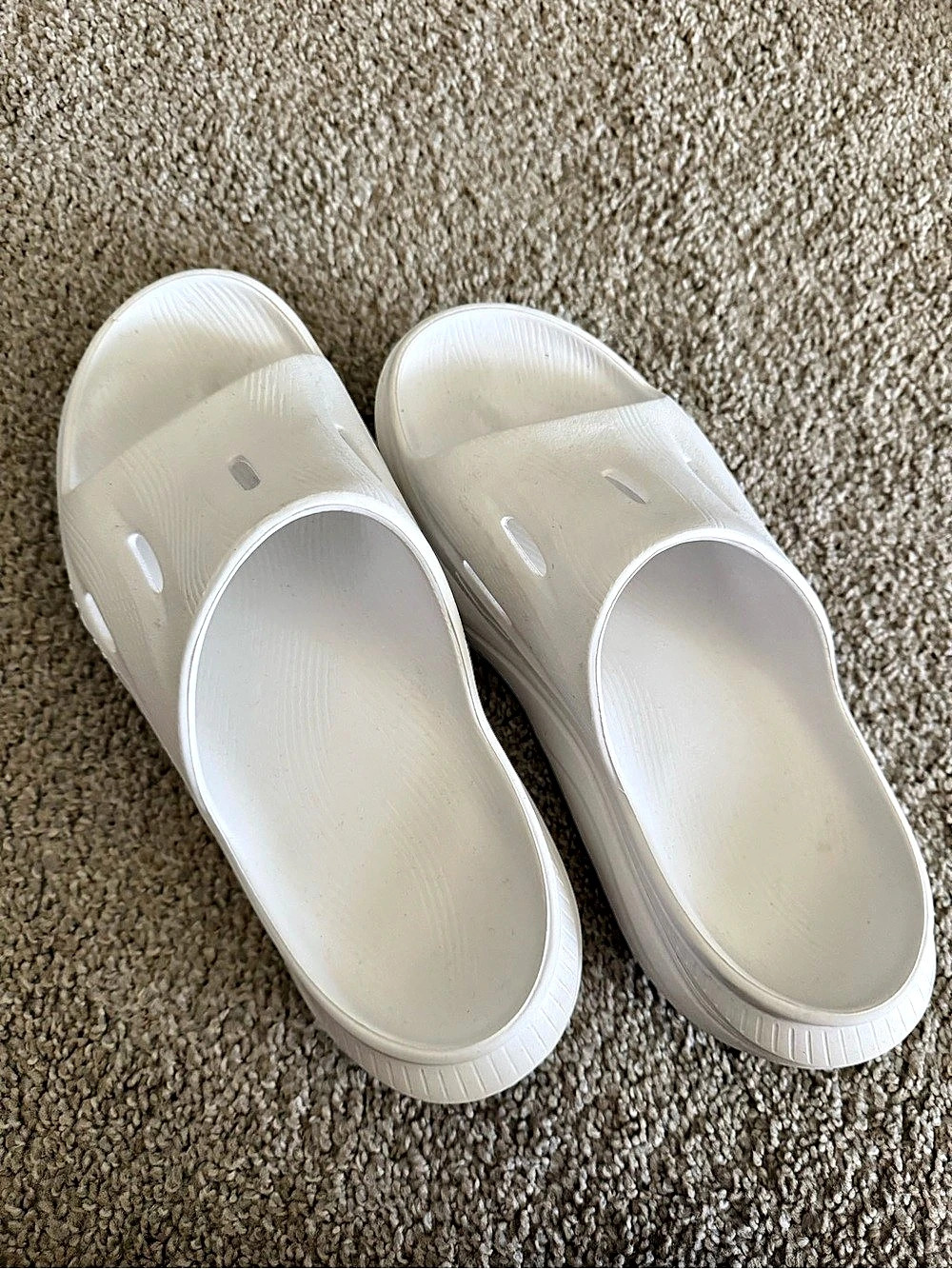 HOKA Ora Recovery Slide 3 White Sandals